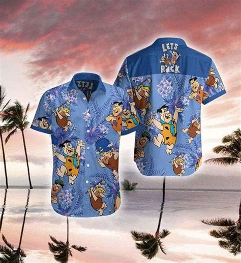 The Flintstones Fred And Barney Hawaiian Shirt