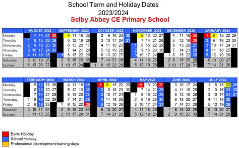 The Flitch Green Academy Holidays and Term Dates 2024-2024