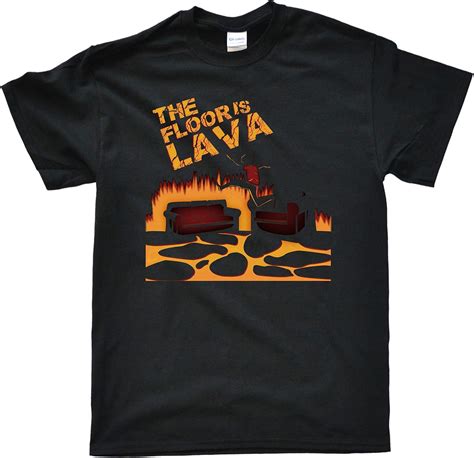 The Floor Is Lava T-Shirt : Amazon.co.uk: Fashion