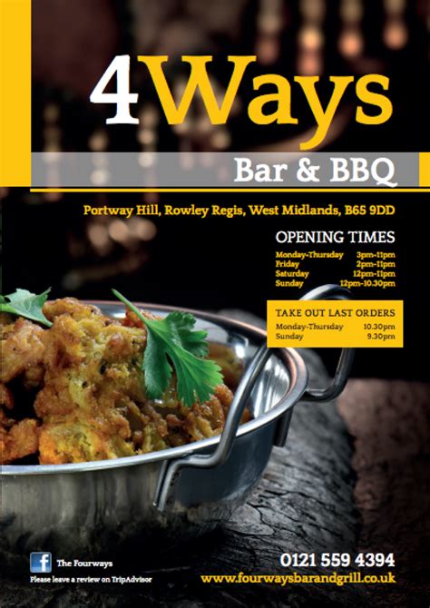 The Fourways - Posts - Rowley Regis - Menu, prices ... - Facebook