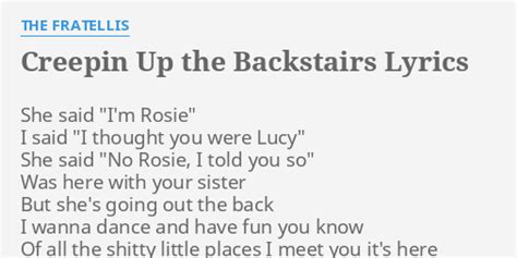 The Fratellis - Creepin Up the Backstairs Lyrics Lyrics.com