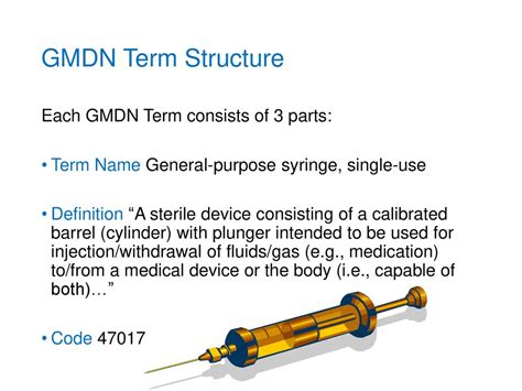 The GMDN is used