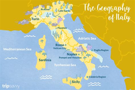 The Geography of Italy: Map and Geographical Facts