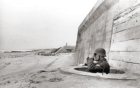 The German Atlantic Wall in Normandy during D-Day in 1944