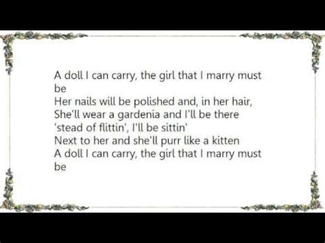 The Girl That I Marry [From Annie Get Your Gun] - Lyrics.com