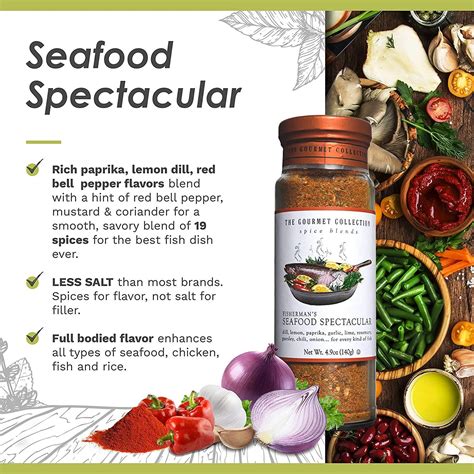 The Gourmet Collection Spice Blends, Fishermans Seafood …