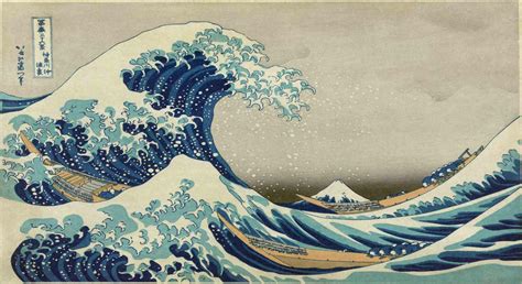 The Great Wave off Kanagawa Vintage Japanese Art Poster