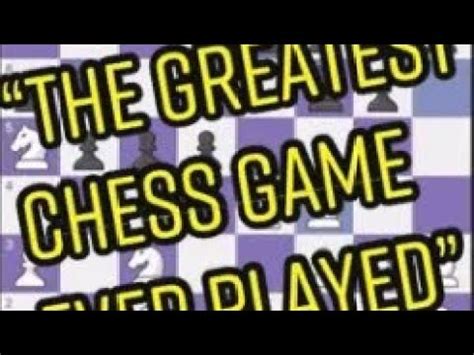 The Greatest Chess Game Ever Played the sound board