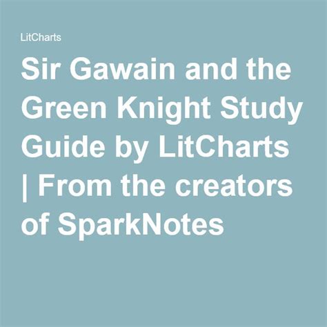 The Green Knight Character Analysis - LitCharts