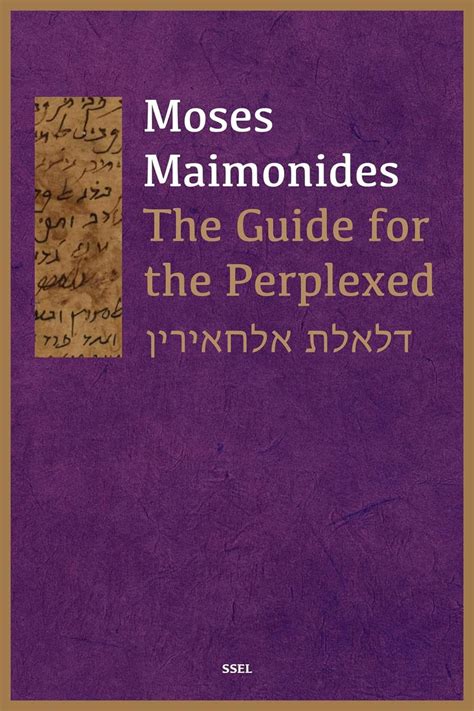 The Guide For Perplexed Maimonides