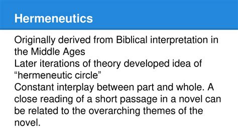 The Hermeneutic Interplay - JSTOR