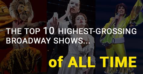 The Highest Grossing Broadway Shows of All Time - Medium