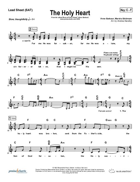 The Holy Heart - Sheet Music Plus