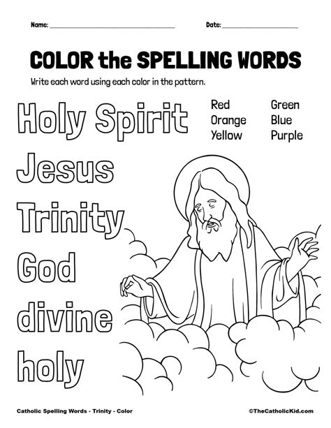 The Holy Trinity Worksheets - K12 Workbook