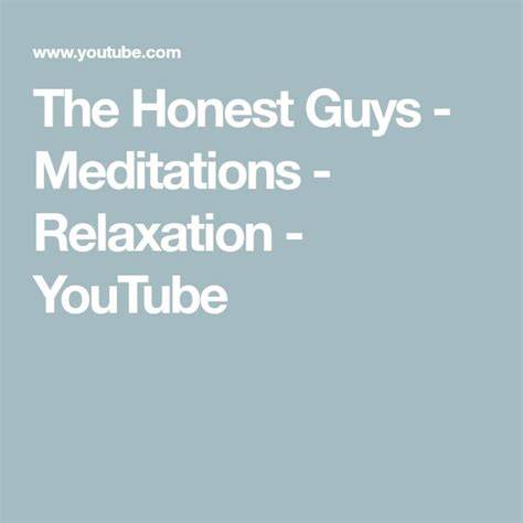 The Honest Guys Meditations Onlyfans Nude