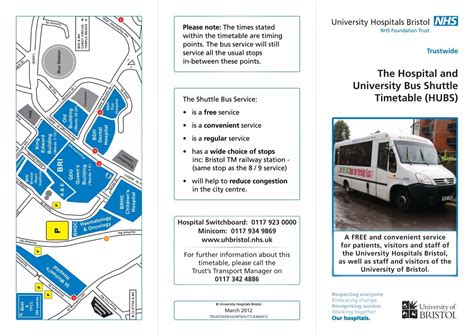 The Hospital and University Bus Shuttle Timetable (HUBS)