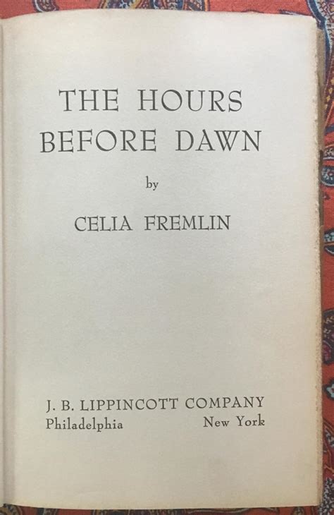 The Hour Before Dawn - American Literature