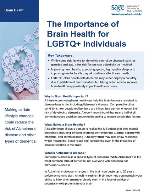 The Importance of Brain Health for LGBTQ+ Individuals