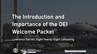 The Introduction and Importance of the DEI Welcome Packet