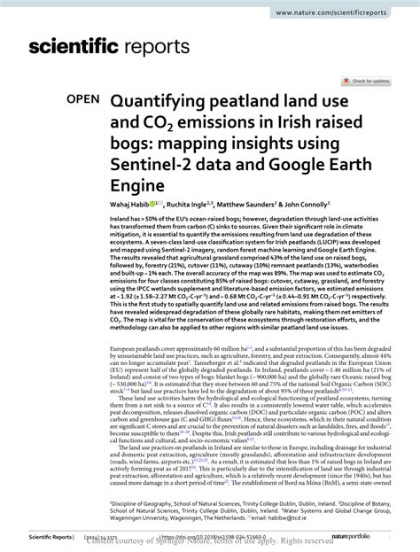 The Isle of Erin's bogs undergoing mapping in order to lower emissions