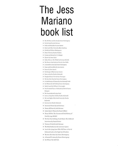 The Jess Mariano book list - pinterest.se