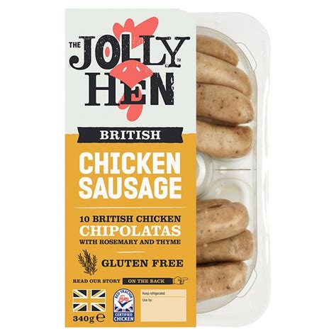 The Jolly Hen British Chicken Chipolatas (340g) - Trolley