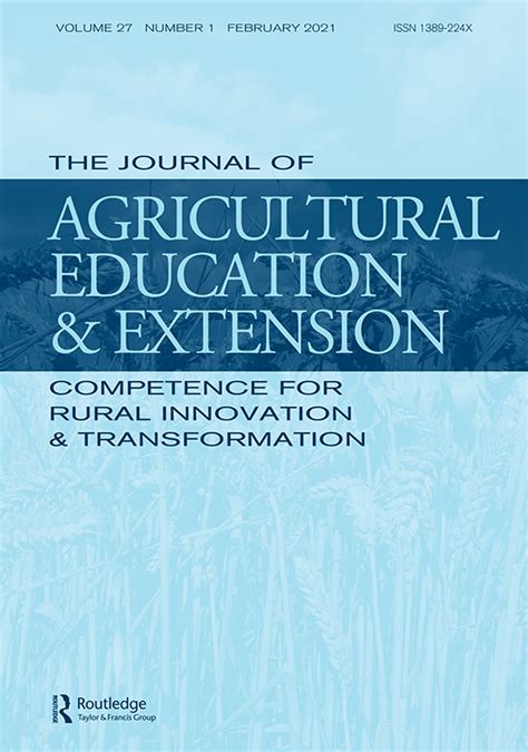 The Journal of Agricultural Education and Extension