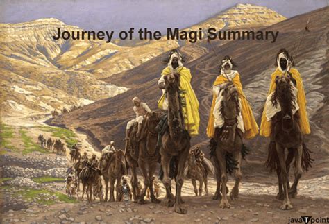 The Journey of the Magi Summary and Critical Appreciation