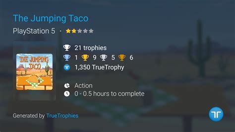 The Jumping Taco (PS4) Trophy Guide - truetrophies.com