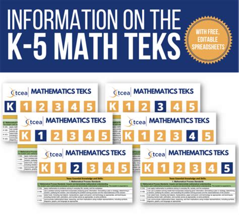 The K5 Math TEKS and Free, Editable Spreadsheets TCEA TechNotes Blog