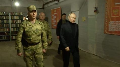 The Kremlin says Russian President Vladimir Putin has visited headquarters of Russian troops fighting in Ukraine