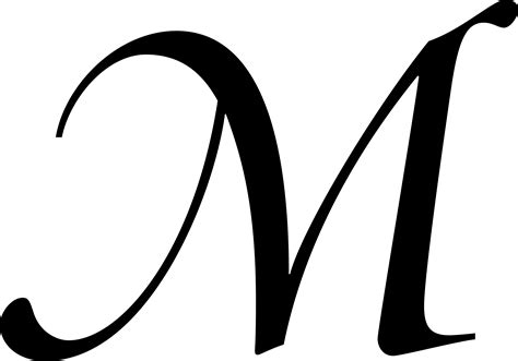 The Letter M In Different Fonts