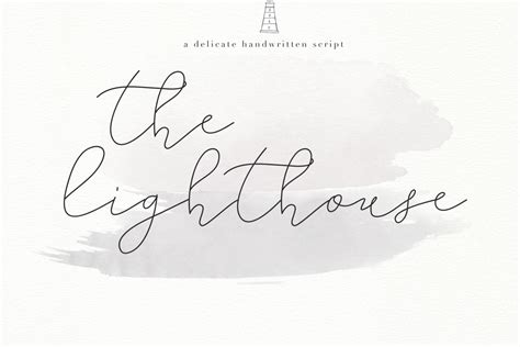 The Lighthouse Delicate Script Font (63072) Script Font Bundles