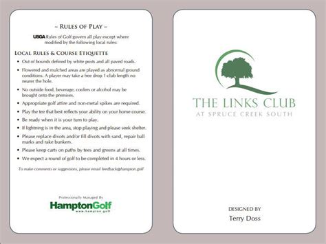 The Links Club at Spruce Creek South Course Profile Course Database