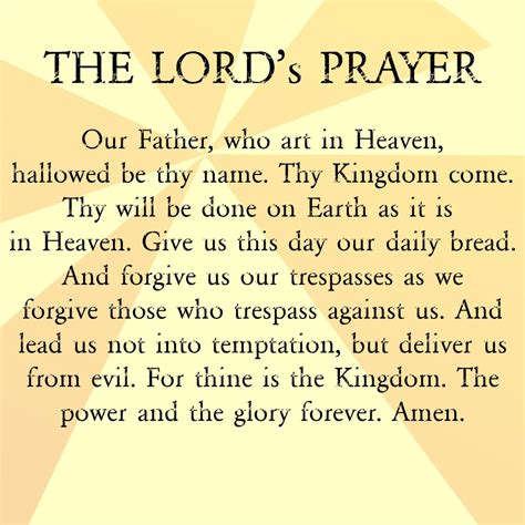 The Lord'S Prayer 2022