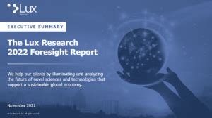 The Lux Research 2024 Foresight Report Executive Summary