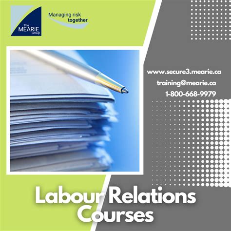 The MEARIE Group Offers Labour Relations Courses Now