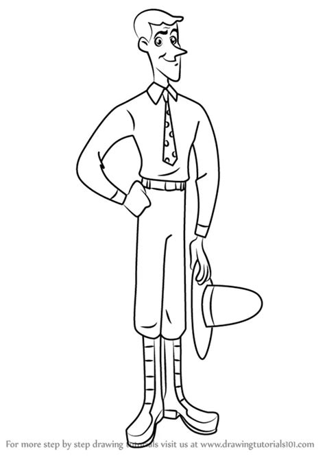 The Man With The Yellow Hat Coloring Pages