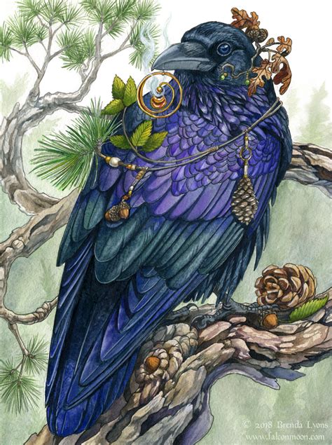The Man in the Bottle Raven art, Crow art, Bird drawings