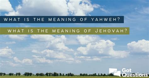 The Meaning of Sincerity - Yahweh