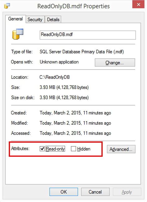 The Method to Set and Remove the Readonly Property of a File