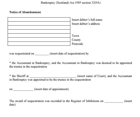 The Mines (Notification of Abandonment) (Scotland) Regulations …