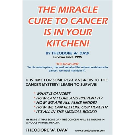 The Miracle Cure To Cancer Is In Your Kitchen!