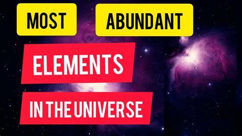 The Most Abundant Elements-Universe, Crust, Body - ChemistryGod