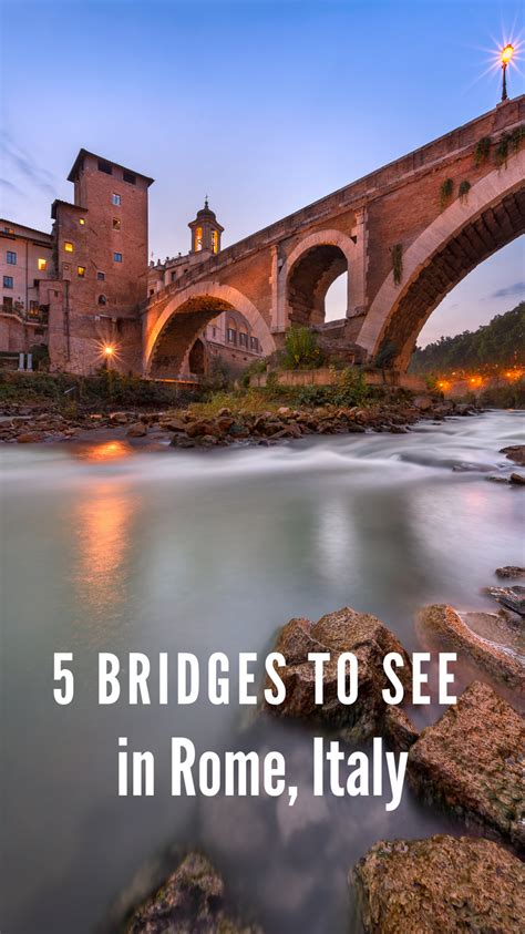 The Most Romantic Pedestrian Bridges of Rome - Travel Connect …