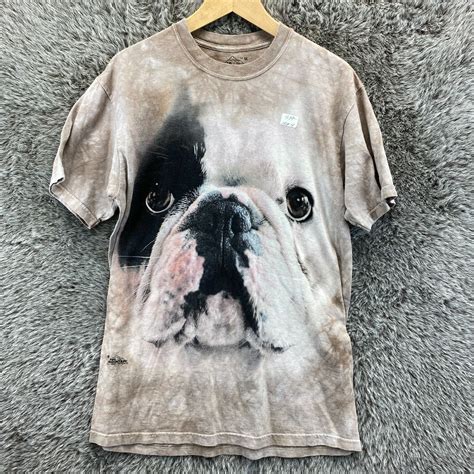 The Mountain French Bulldog Tshirt Men Medium Manny the Frenchie