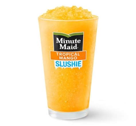 The NEW Minute Maid Tropical Mango Slushie, @ McDonald