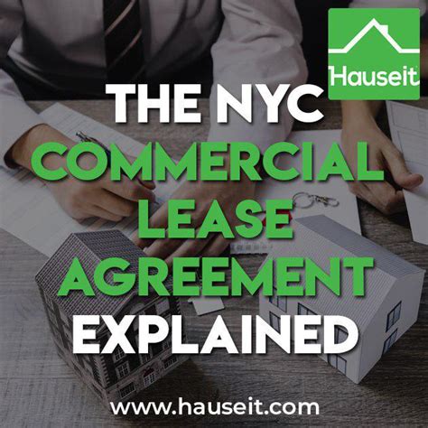 The NYC Commercial Lease Agreement Explained - Hauseit