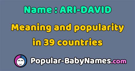 The Name Ari : popularity, meaning and origin, popular baby names