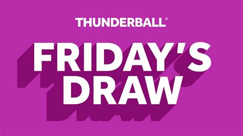 The National Lottery Thunderball draw results from Friday 16 December 2024